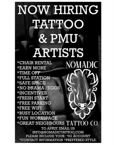 $17–$20 an hour. . Tattoo jobs